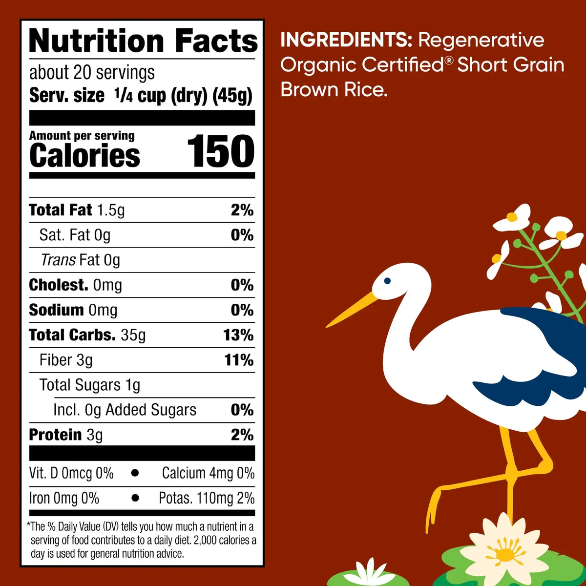 Lundberg Organic Brown Short Grain Rice 32 oz | Nutty Aroma & Clingy Texture - view 3
