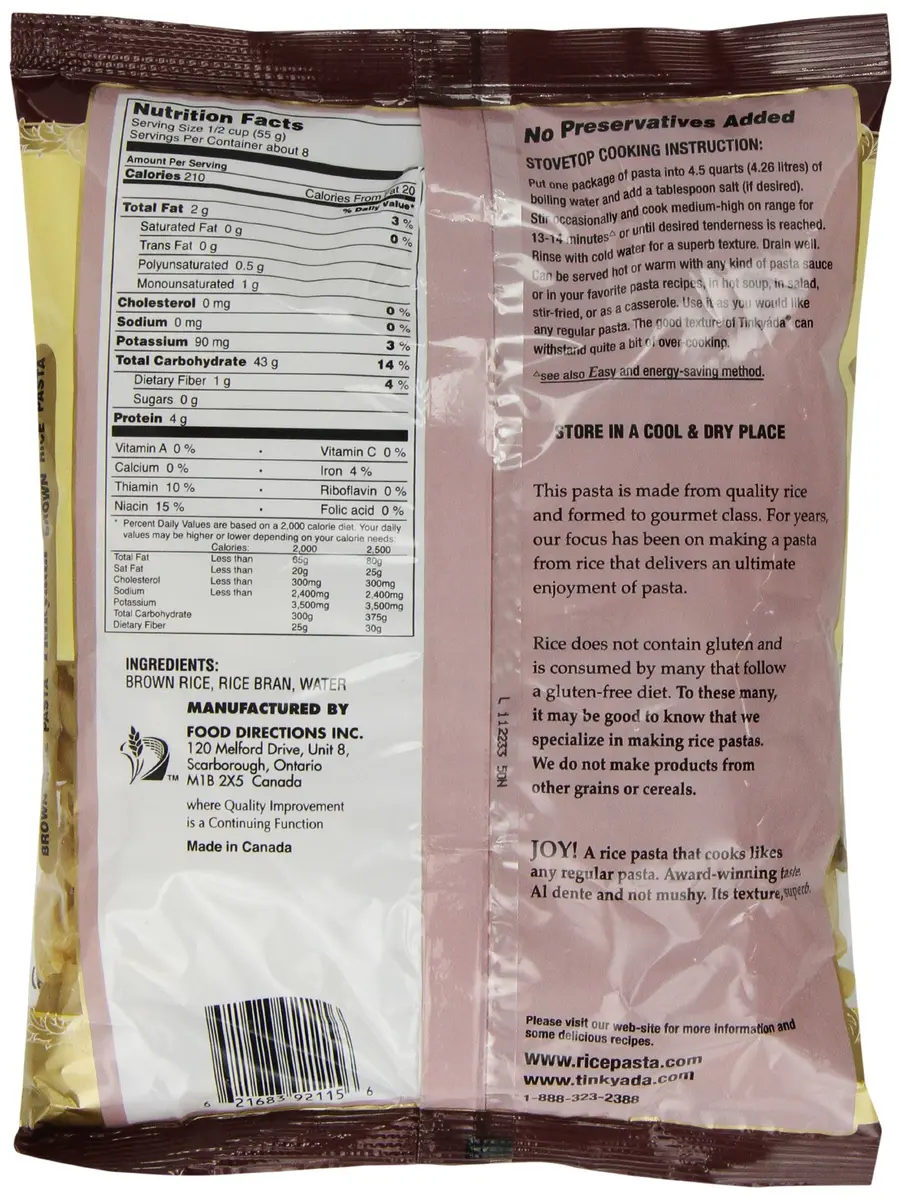 Tinkyada Brown Rice Pasta Penne 16 Ounce | Gluten-Free Organic Rice Pasta - view 2