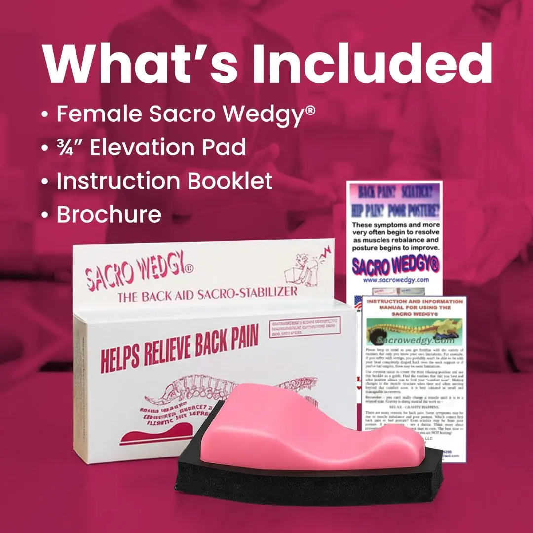 Sacro Wedgy Female Sacrum Support Wedge 16.5cm (6.5in) | USA Imported for India - view 5
