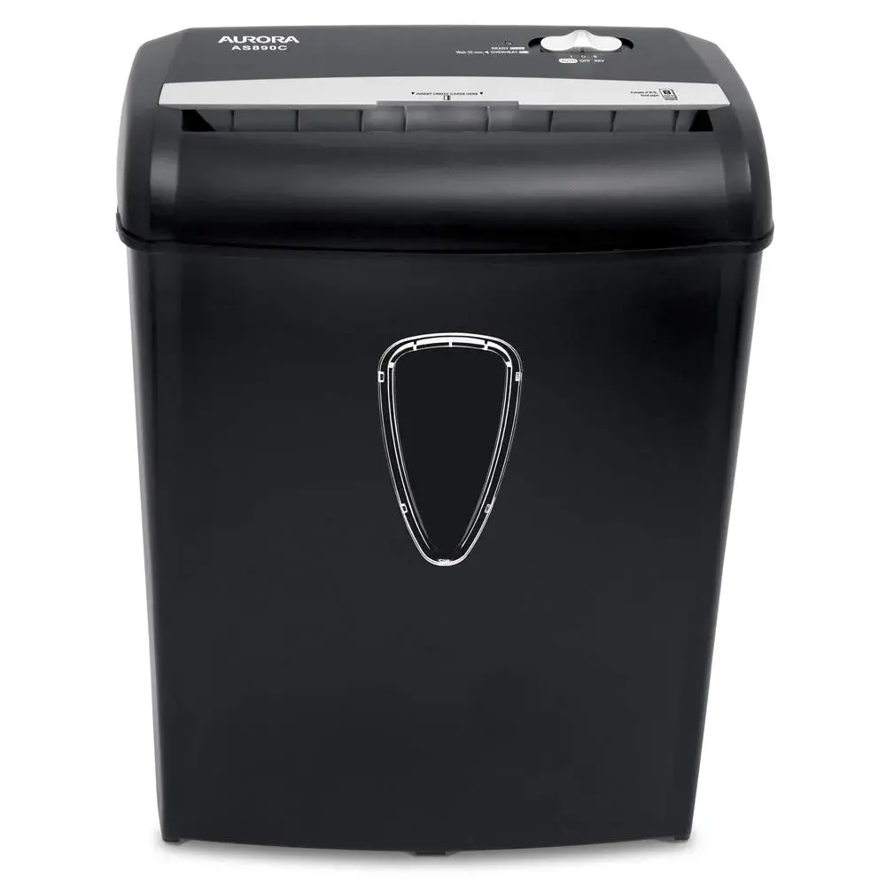 Aurora AS890C 8-Sheet Cross-Cut Paper Shredder with Basket | USA Import for India - view 2