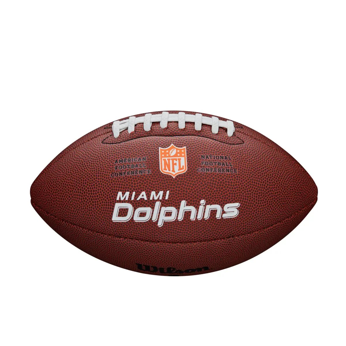 Wilson NFL Miami Dolphins Official Size Composite Football | 1 lb (0.45 kg) - view 2