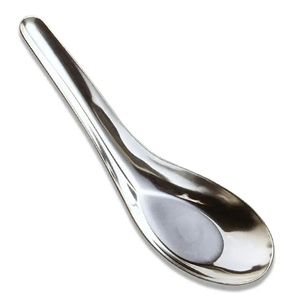 Sea Gull Lighting Stainless Chinese Soup Spoons 12 pc 12.7 cm (5 inches) | Dishwasher Safe Flatware - view 3