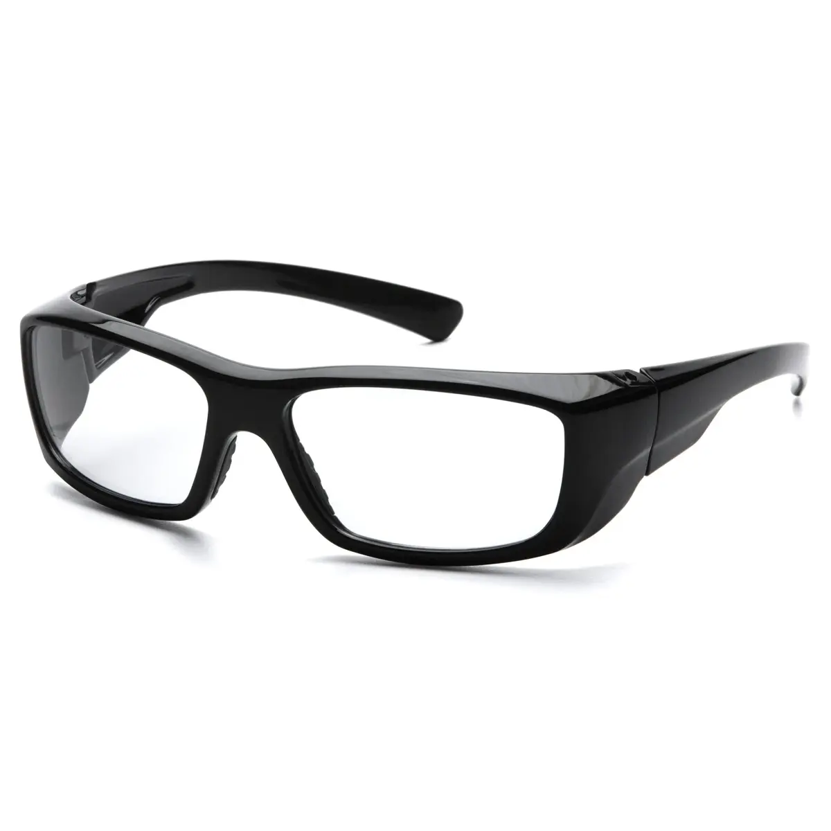 Pyramex Clear Reader Safety Glasses with Black Frame, +2.0 Diopters, 6.25" Width | Impact Resistant Polycarbonate Lenses - main product image