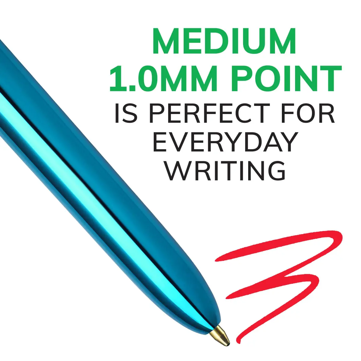 BIC 4-Color Retractable Ballpoint Pen, Medium Point, 1.0 mm, 2-Pack | Smooth Ink Flow for Students & Office - view 4