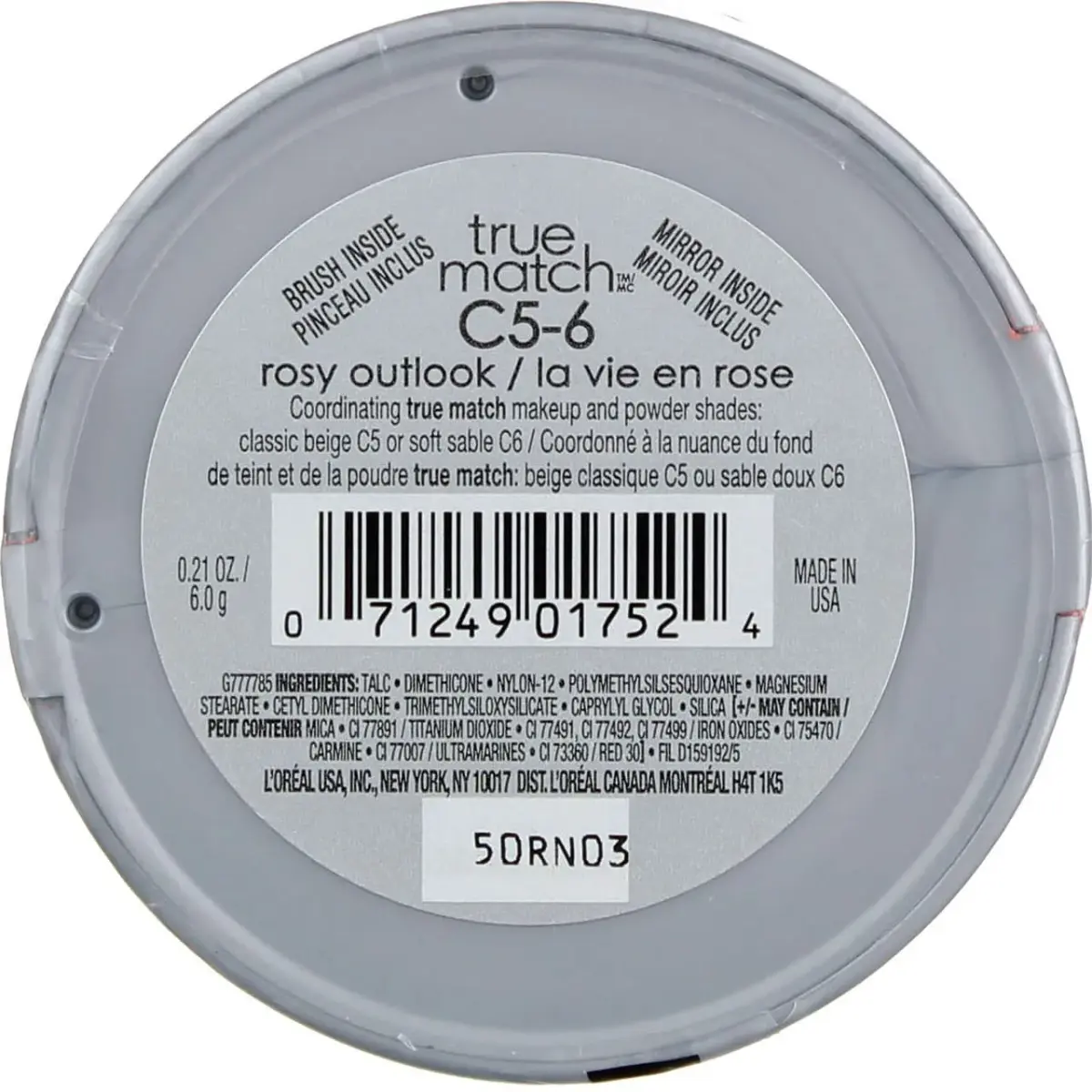 L'Oréal Paris True Match Super-Blendable Blush Rosy Outlook C5-6 6.0 g (0.21 Oz) | Satin Finish for Medium Skin Tones - view 2