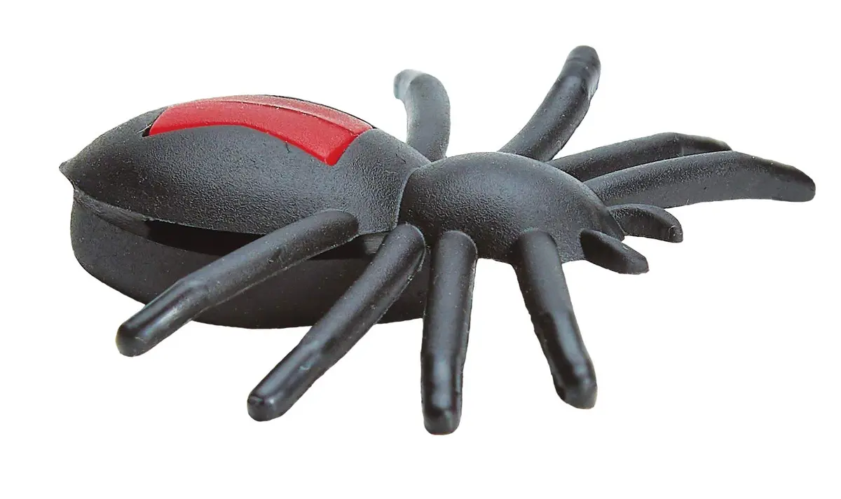 Tourna Vibrex Spider Tennis Vibration Dampener Black/Red | Fun Spider Design for Racquet - main product image