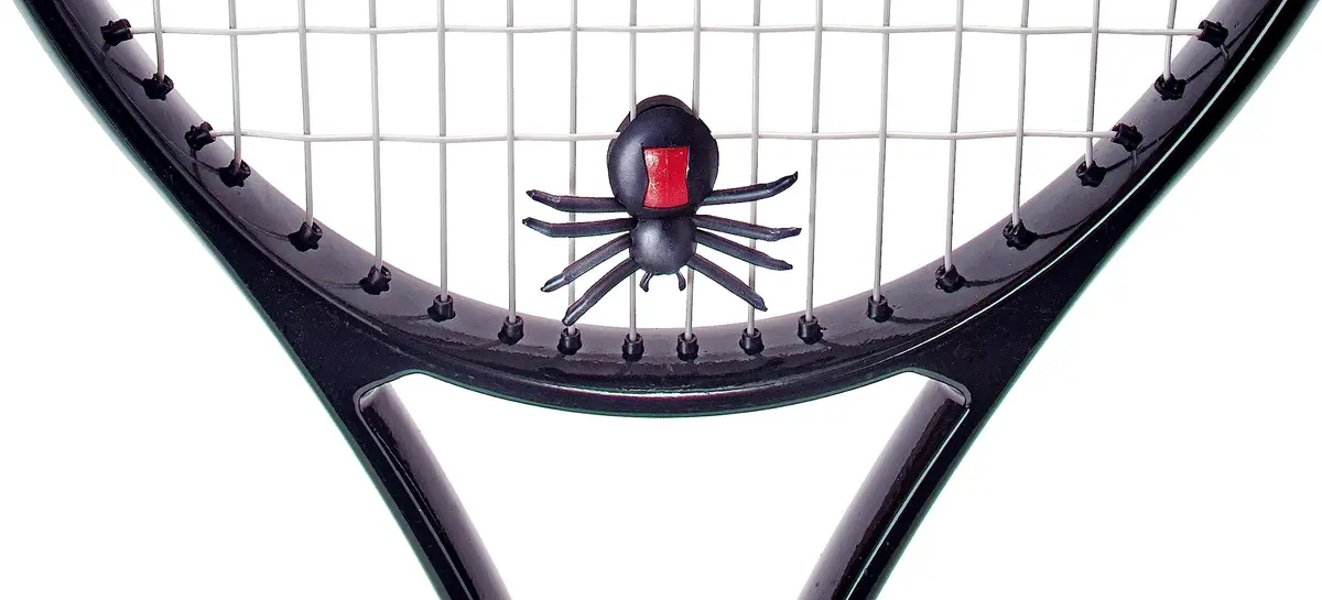 Tourna Vibrex Spider Tennis Vibration Dampener Black/Red | Fun Spider Design for Racquet - view 4