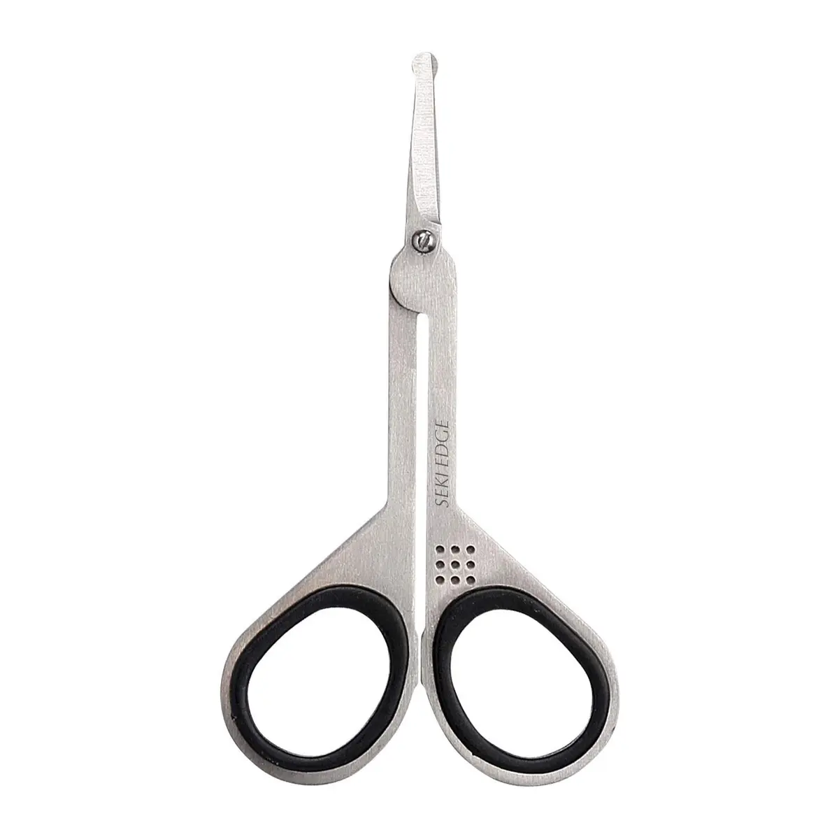Seki EDGE Stainless Steel Nostril Scissors SS-908 | Rounded Tips for Safe Nose & Facial Hair Trimming - main product image