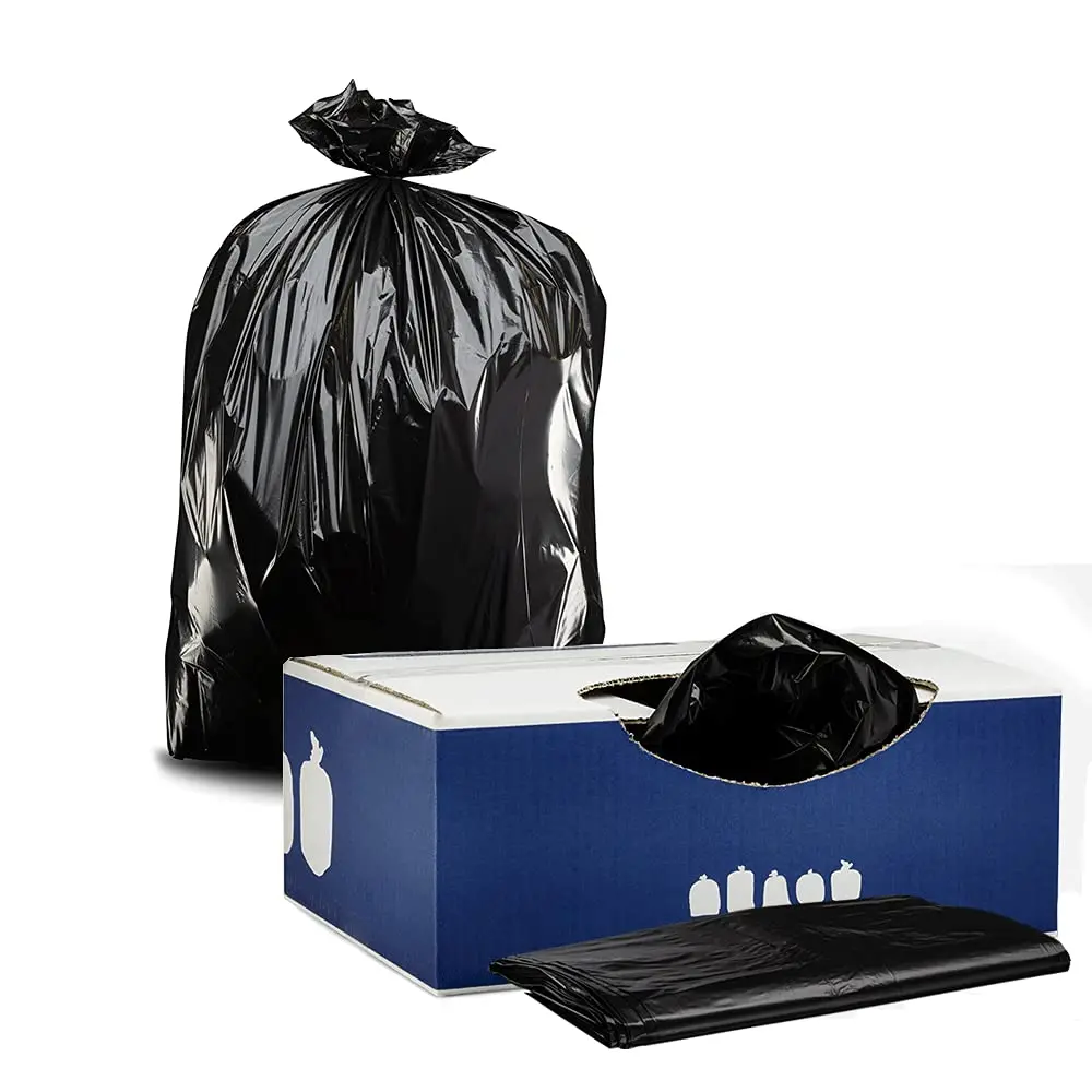 Plasticplace Heavy-Duty 33 Gallon Trash Bags | 1.4 Mil Thick, Leak-Resistant, 100/Case - main product image