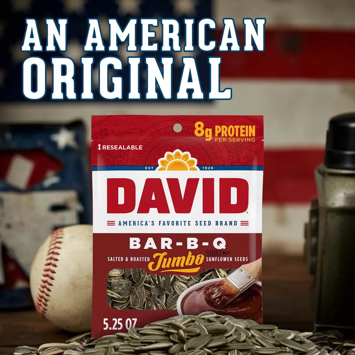 David Roasted & Salted Bar-B-Q Jumbo Sunflower Seeds 5.25 oz | Crunchy, flavorful snack for India - view 5