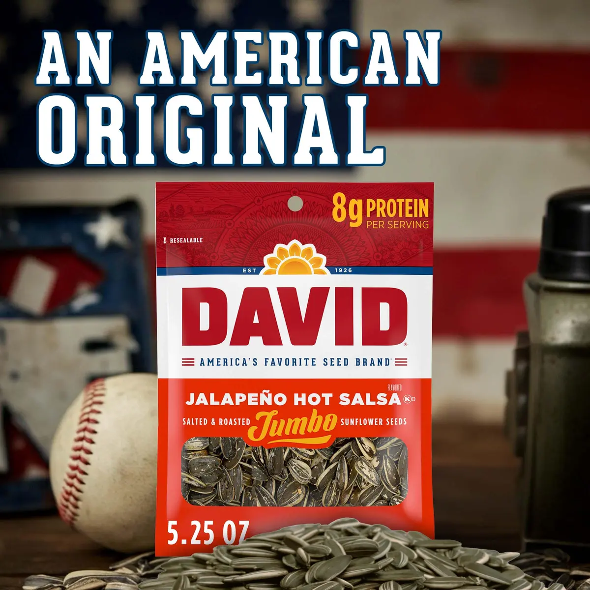 David Sunflower Seeds Jalapeño Hot Salsa Roasted & Salted 5.25 oz | Keto Friendly, 12 Pack - view 5
