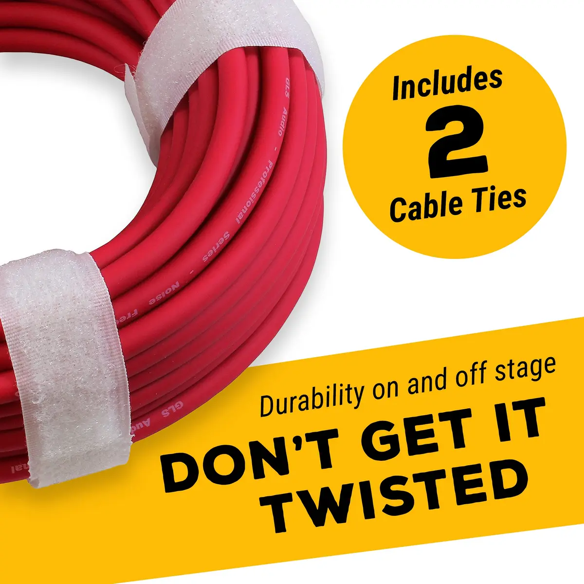 GLS Audio Mic Cable Patch Cord 25 ft | 6 Pack Male to Female XLR for Studio & Stage - view 6