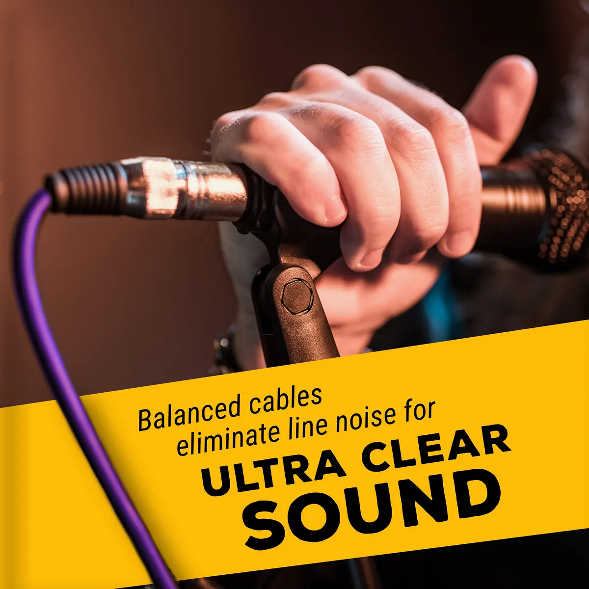 GLS Audio Mic Cable Patch Cord 25 ft | 6 Pack Male to Female XLR for Studio & Stage - view 8