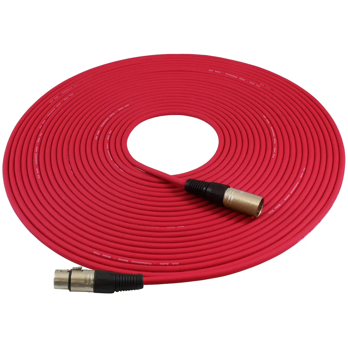 GLS Audio Mic Cable Patch Cord 50 ft | 6 Pack, Male to Female XLR, Heavy-Duty, Flexible, Stage & Studio - view 2