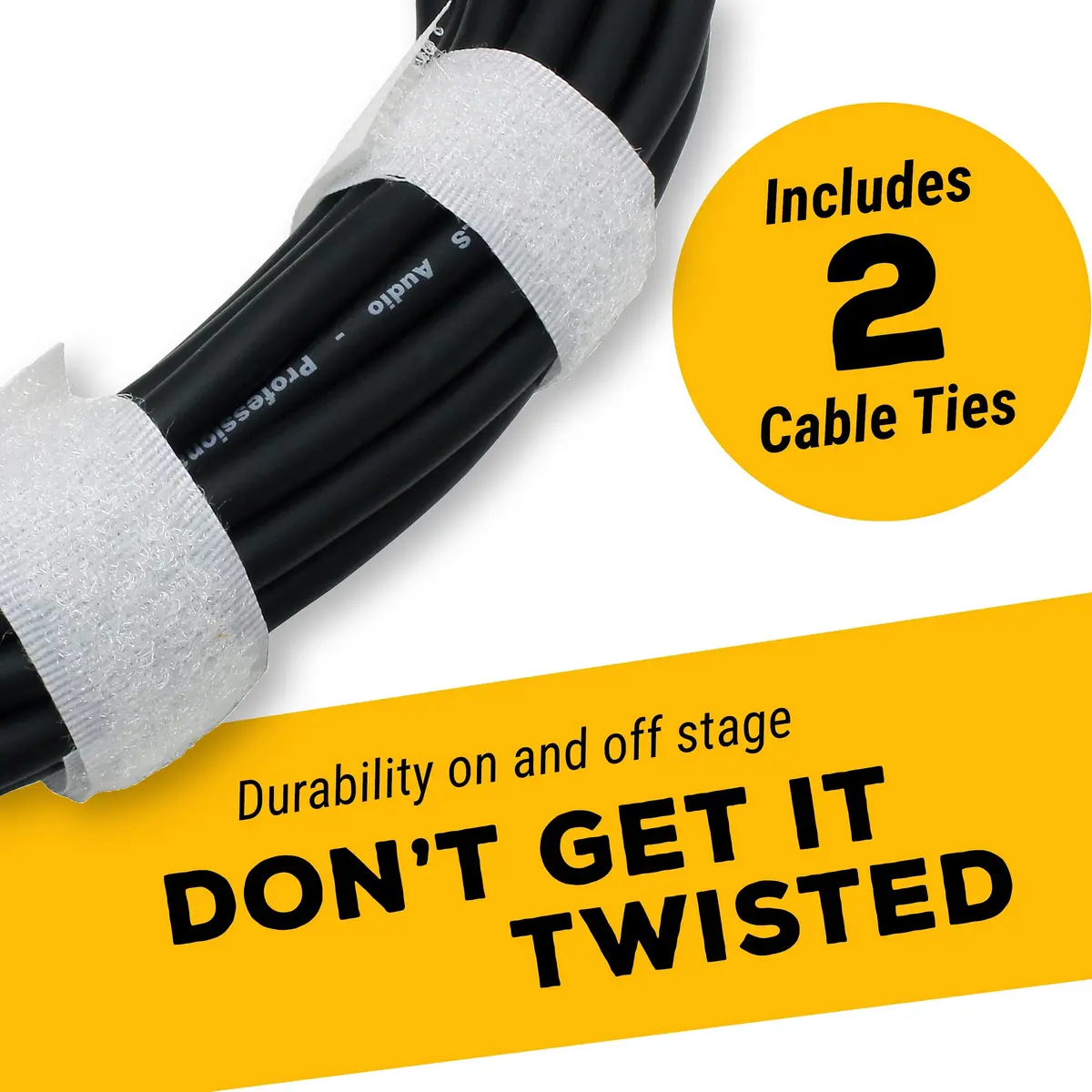 GLS Audio Mic Cable Patch Cord 50 ft | Heavy-Duty 2 Pack, Male to Female XLR for Stage & Studio - view 5