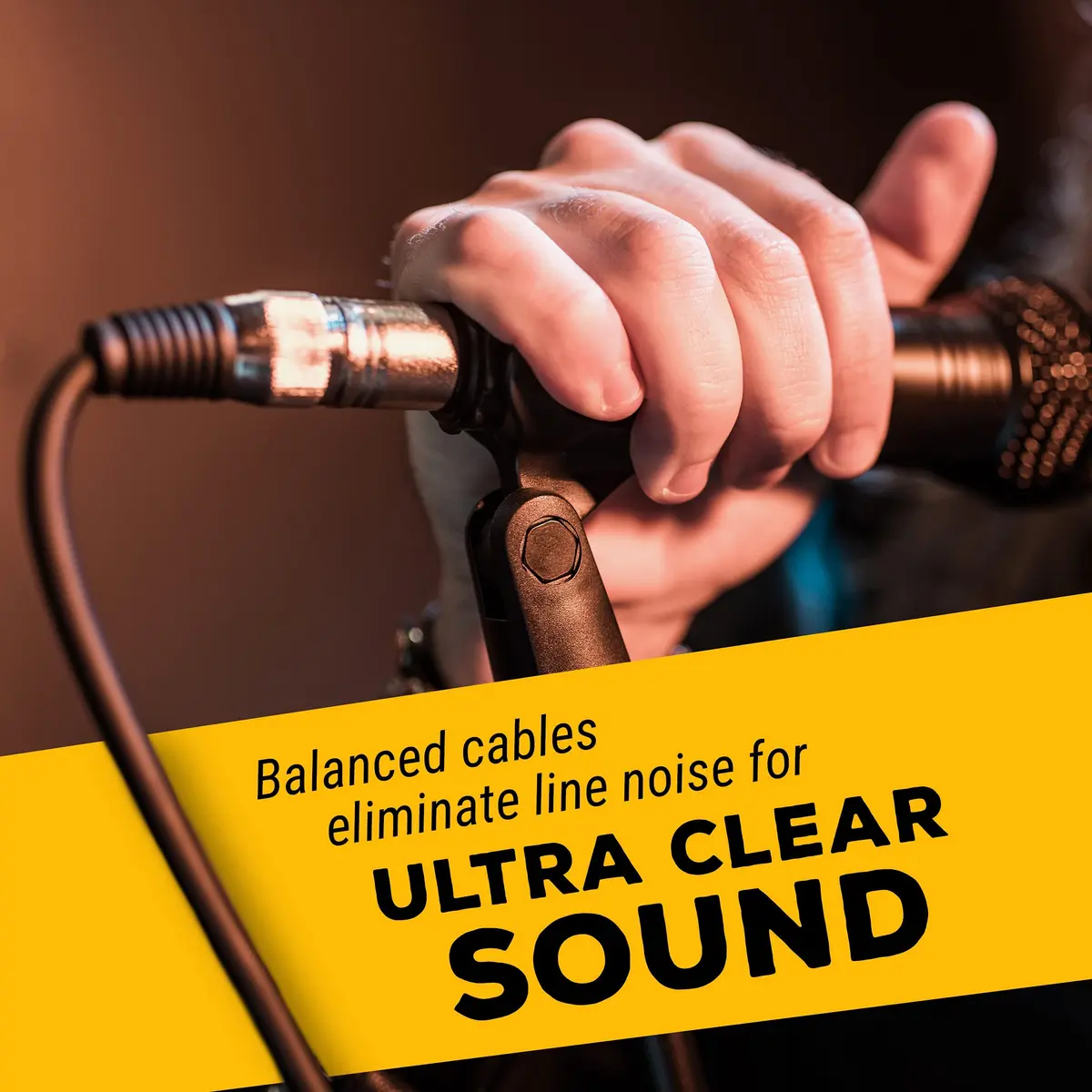 GLS Audio Mic Cable Patch Cord 50 ft | Heavy-Duty 2 Pack, Male to Female XLR for Stage & Studio - view 8