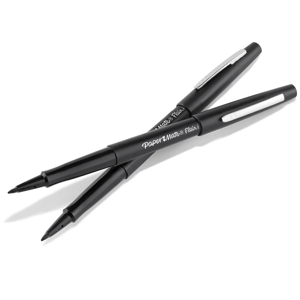 Paper Mate Flair Felt Tip Pens, Medium Point (0.7mm), Black, 2 Count | Smooth Ink Flow for Students & Professionals - view 3