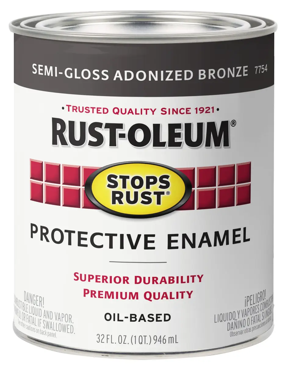 Rust-Oleum Stops Rust Semi-Gloss Enamel Paint 32 Fl Oz | Rust & Corrosion Resistant for Indoor & Outdoor Surfaces - main product image