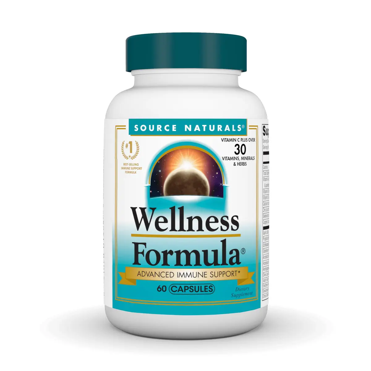 Source Naturals Wellness Formula, Advanced Immune Support - 60 Capsules | Herbal & Vitamin Defense - main product image