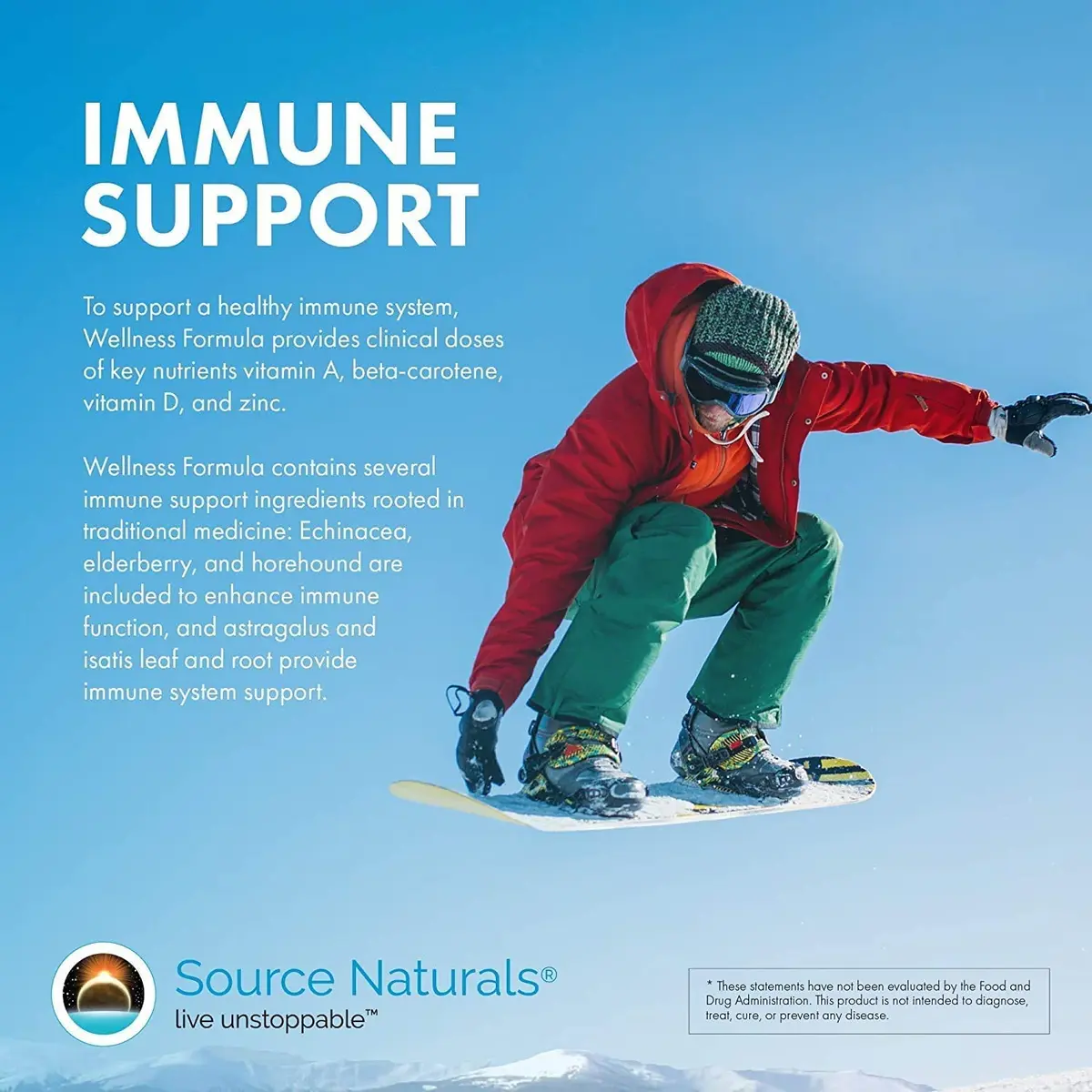 Source Naturals Wellness Formula, Advanced Immune Support - 60 Capsules | Herbal & Vitamin Defense - view 7