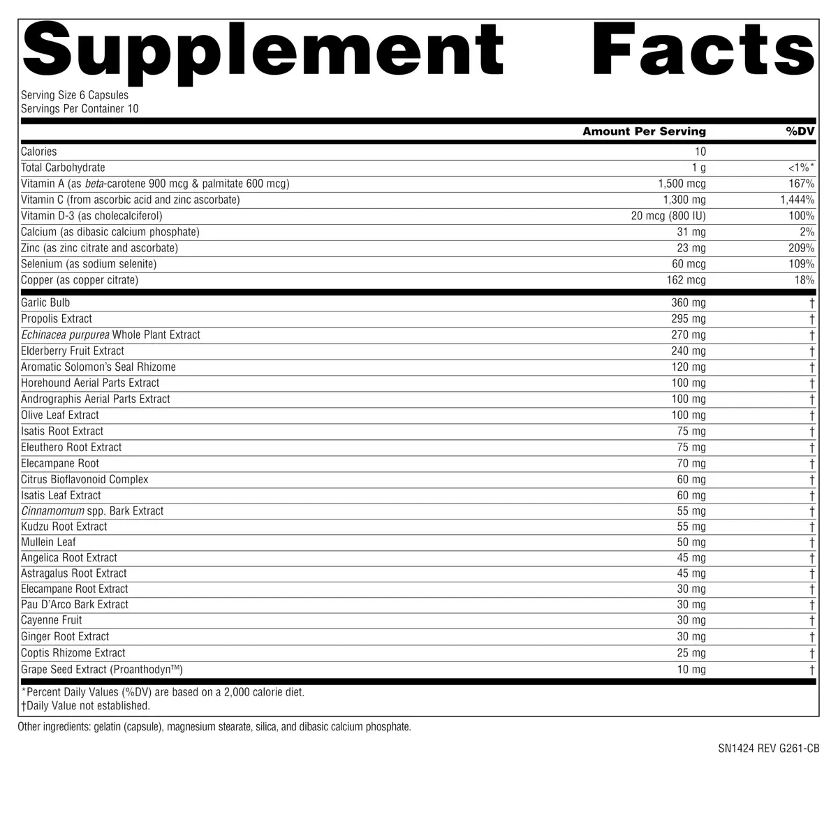 Source Naturals Wellness Formula, Advanced Immune Support - 60 Capsules | Herbal & Vitamin Defense - view 2