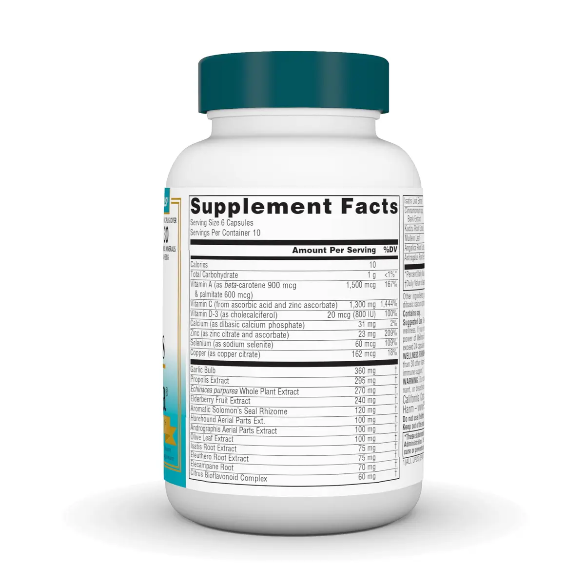 Source Naturals Wellness Formula, Advanced Immune Support - 60 Capsules | Herbal & Vitamin Defense - view 3