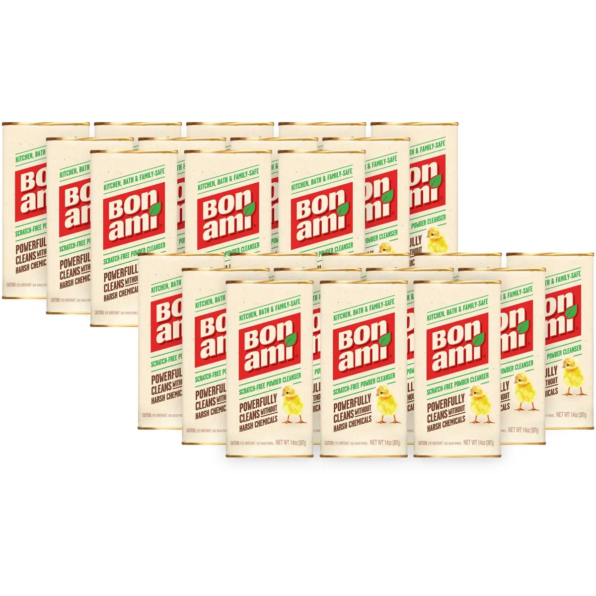 BON AMI Powder Cleanser for Kitchens & Bathrooms 24 Count (Pack of 1) | Hypoallergenic Multi-Surface Cleaner - main product image