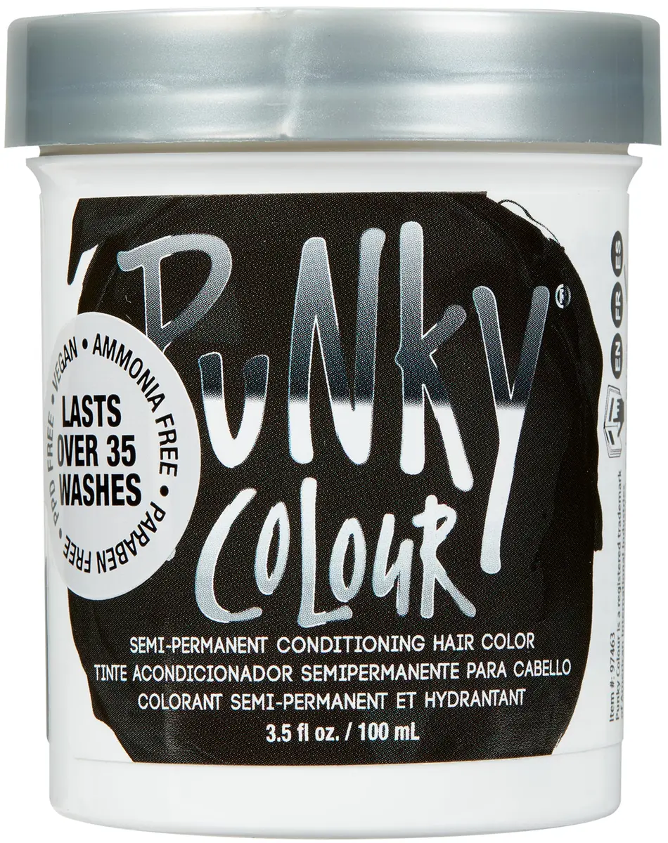 Punky Ebony Semi Permanent Hair Color 103.5ml (3.5 fl oz) | Vegan & Cruelty-Free Conditioning Hair Dye - main product image