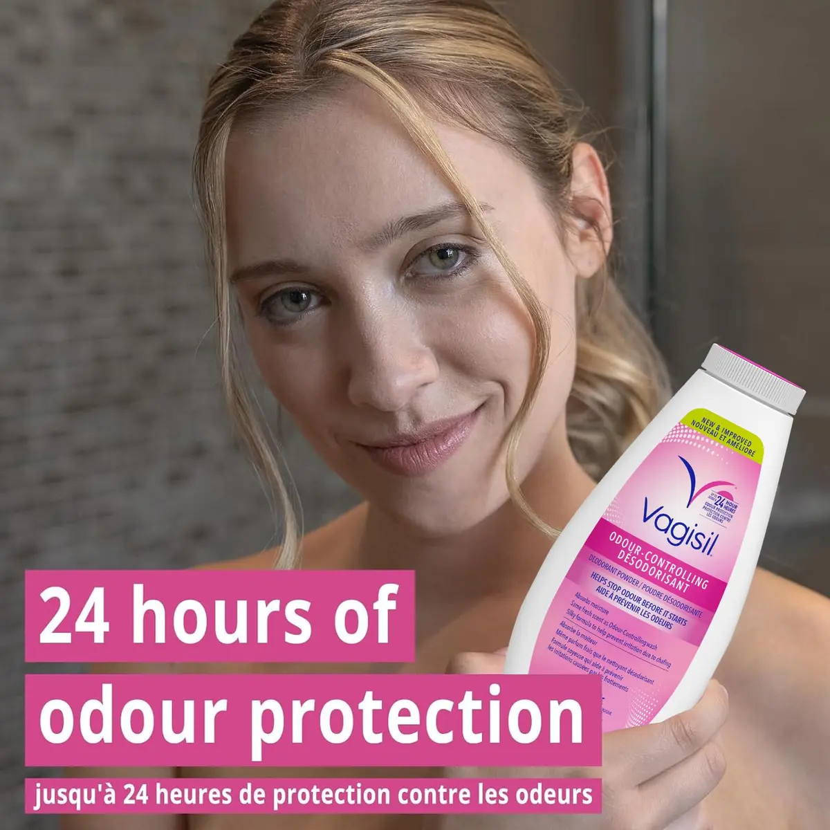 Vagisil Odor Block Deodorant Powder for Women, 8 Oz | Talc-Free, Prevents Chafing, Fresh & Gentle - view 2
