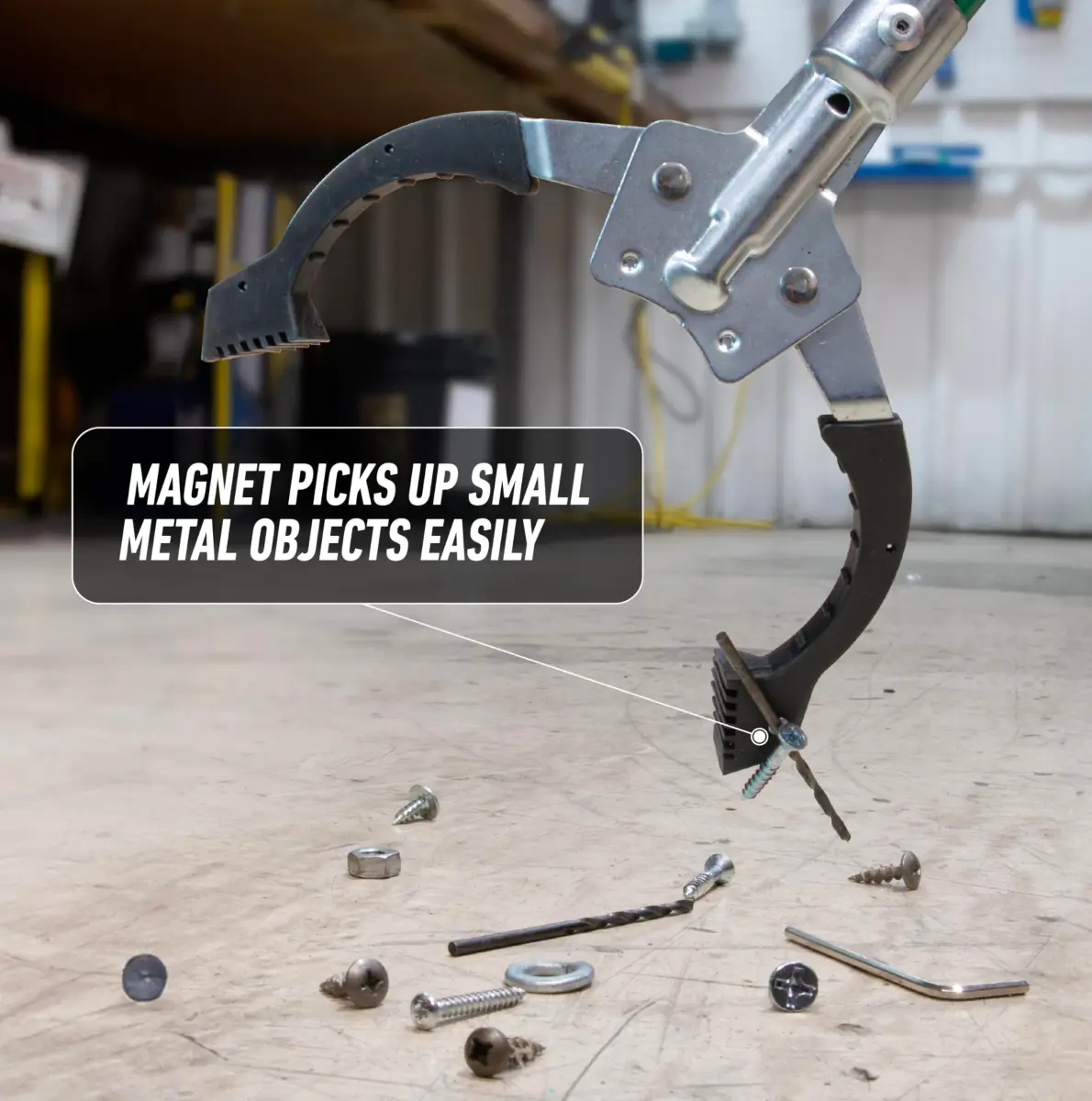 UNGER 48" Nifty Nabber Reacher with Built-in Magnet & Ergonomic Grip | Lightweight Aluminum Pole for High & Low Reach - view 7