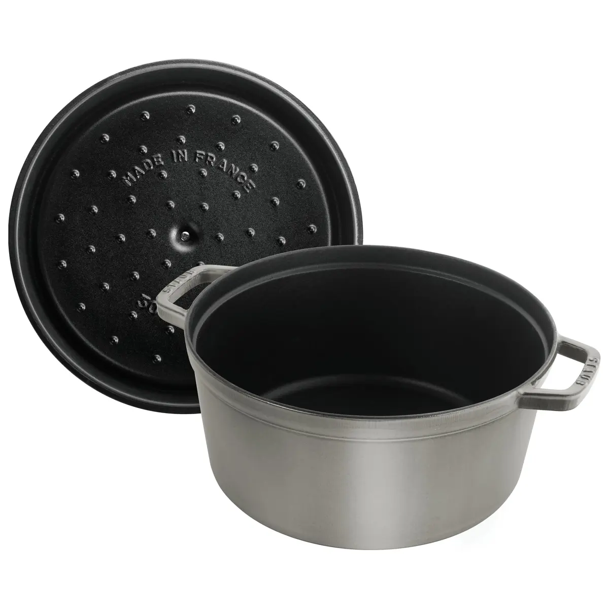 STAUB Cast Iron Round Dutch Oven 4-qt | Made in France, Moist & Flavorful Cooking - view 6