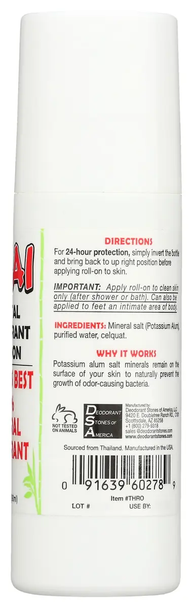 Deodorant Stones of America Crystal Deodorant 3 OZ | Natural Mineral Salt, Unisex, All-Day Odor Control - view 7