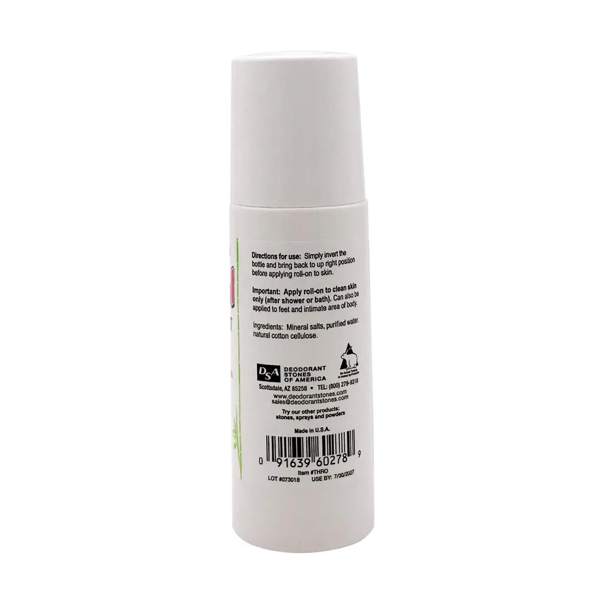 Deodorant Stones of America Crystal Deodorant 3 OZ | Natural Mineral Salt, Unisex, All-Day Odor Control - view 3