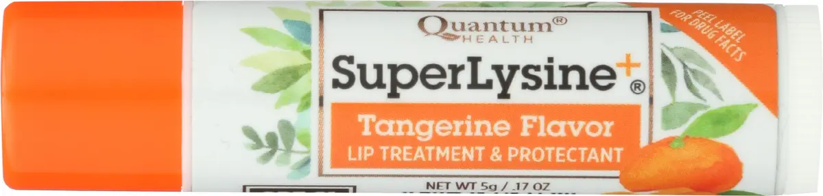 Quantum Super Lysine+ Coldstick Tangerine Flavored Lip Balm SPF 21 | Moisturizes & Protects Lips 5 Gm - main product image