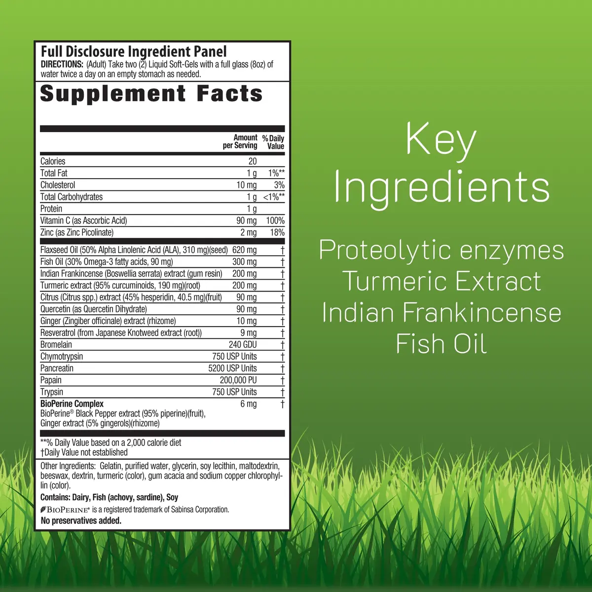 Irwin Naturals Inflamma-Less | Joint Support Liquid Softgels for Men & Women | 80 Count - view 2