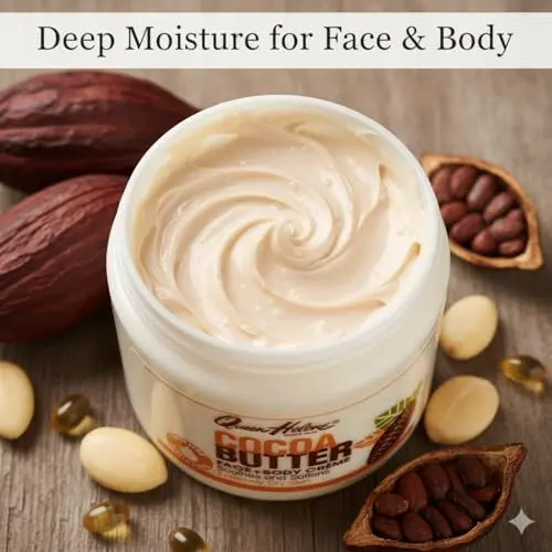 Queen Helene Cocoa Butter Face & Body Cream – Extra Rich Moisturizer for Dry Skin | 4.8 oz Jar (Pack of 6) - view 4