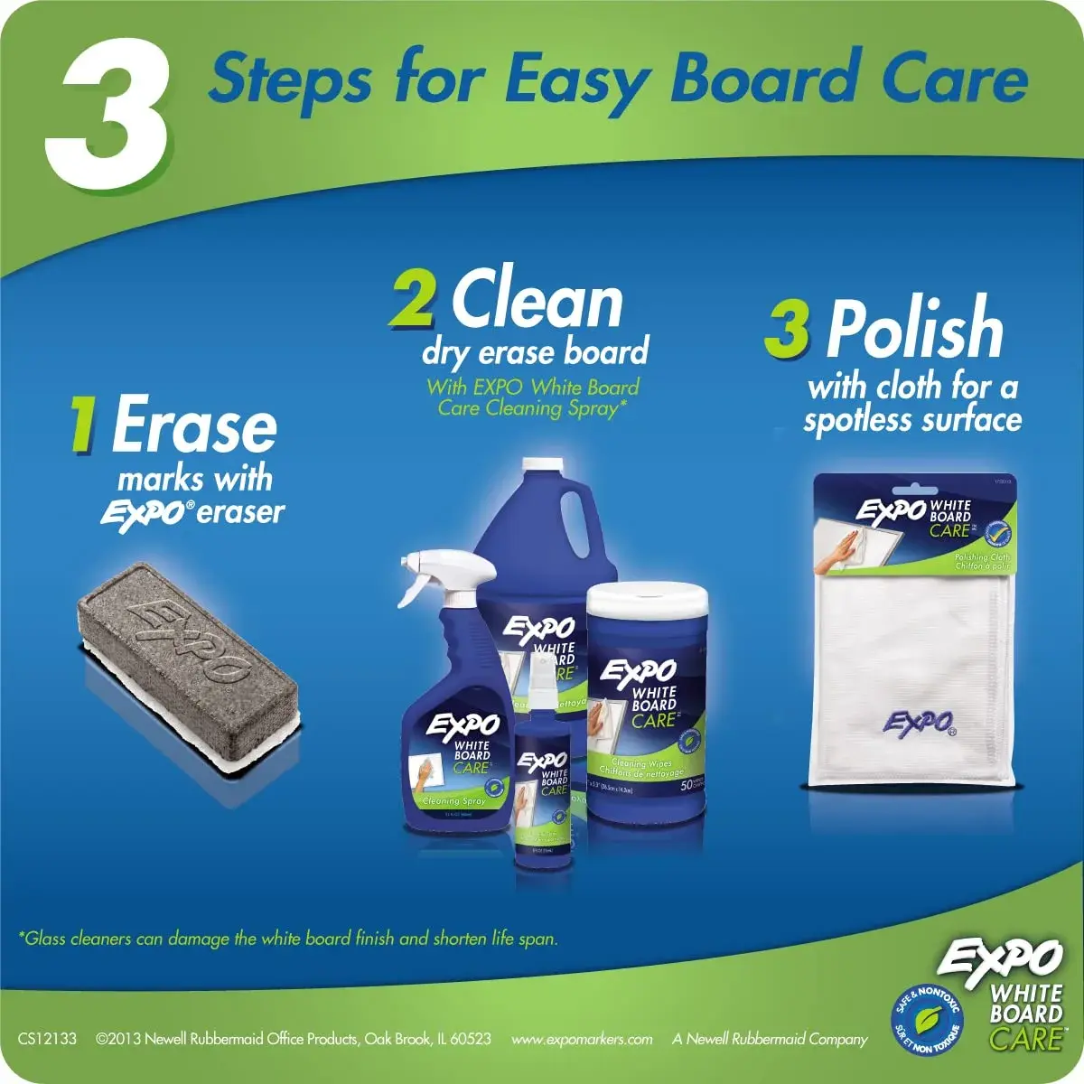 EXPO Soft Pile Block Whiteboard Eraser 13.1cm (5-1/8 in.) | Essential Office & School Supply - view 7