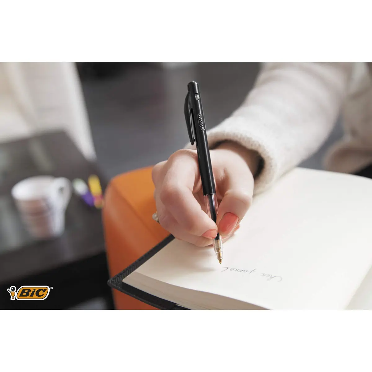 BIC Ballpoint Pens Blue 50 Pack | Smooth Ink Flow & Long-Lasting (70-120 chars) - view 2