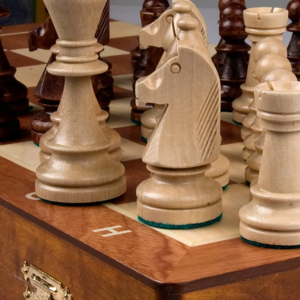 Wegiel Handmade European Professional Tournament Chess Set 52cm x 52cm (21" x 21") | Crafted in Poland from Farm-Grown Wood - view 3