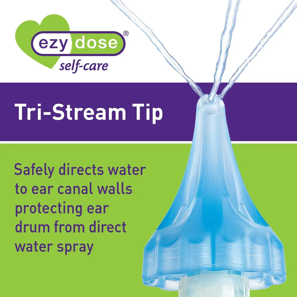 EZY DOSE Clear 20mL Ear Wax Removal Syringe | Doctor Designed Tri-Stream Tip - view 7