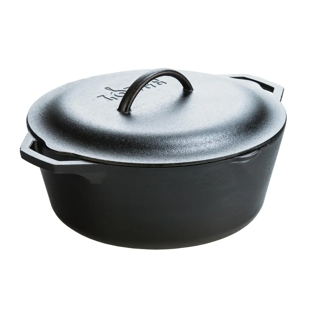 Lodge Cast Iron Dutch Oven with Loop Handle, Oven-Safe, 7 Quart (6.6 L) | Even Heat Distribution for Sourdough & Braises - main product image