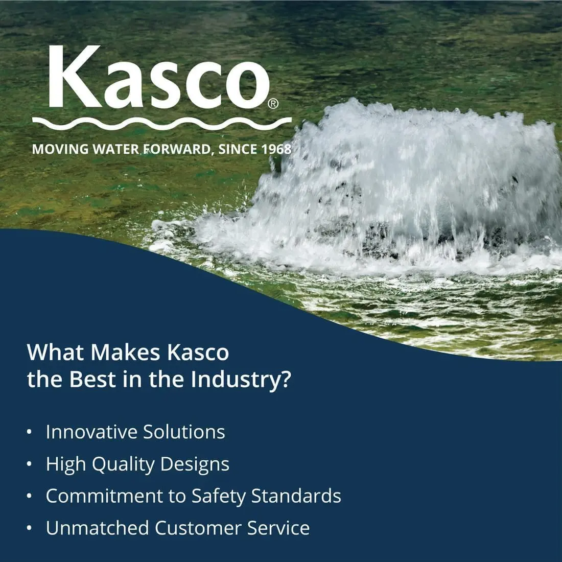 Kasco 1HP Surface Aerator 240V | Efficient Pond Oxygenation for 1 Acre - view 3