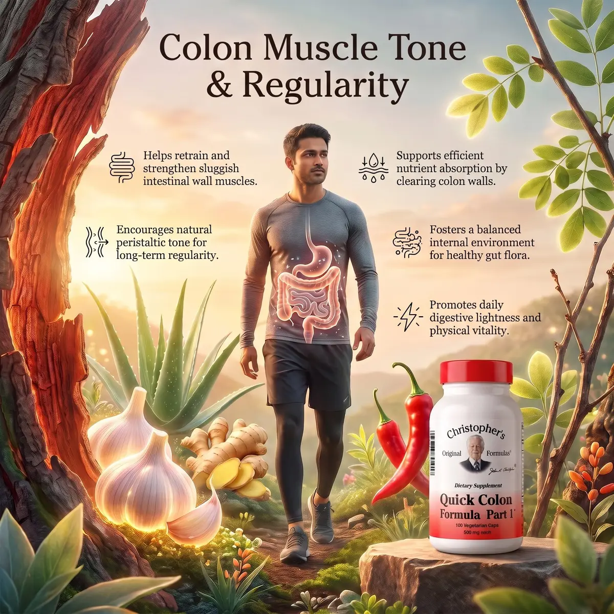 Christopher's Original Formulas Quick Colon Part 1 100 Veg Caps | Supports Digestive Wellness - view 9