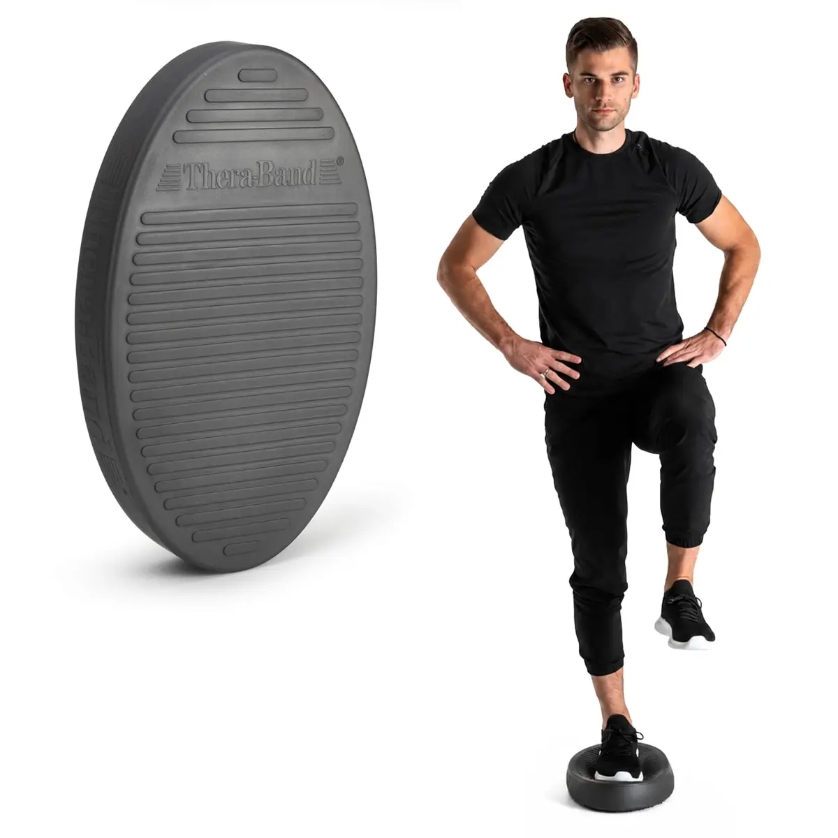 THERABAND Stability Trainer Pad, Advanced, Extra Soft Black Balance Pad | Supports Core & Balance Training - view 4