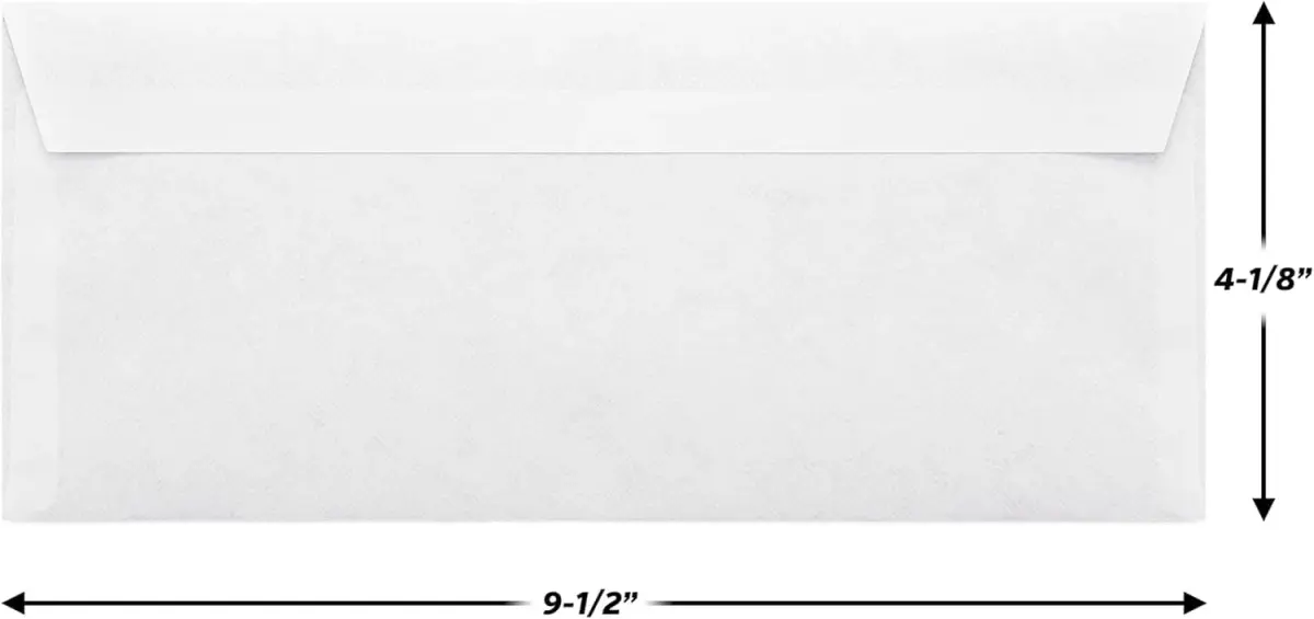 Mead #10 Security Business Envelopes 4-1/8" x 9-1/2" (45 Count) | Peel & Seal Privacy Lined - view 3