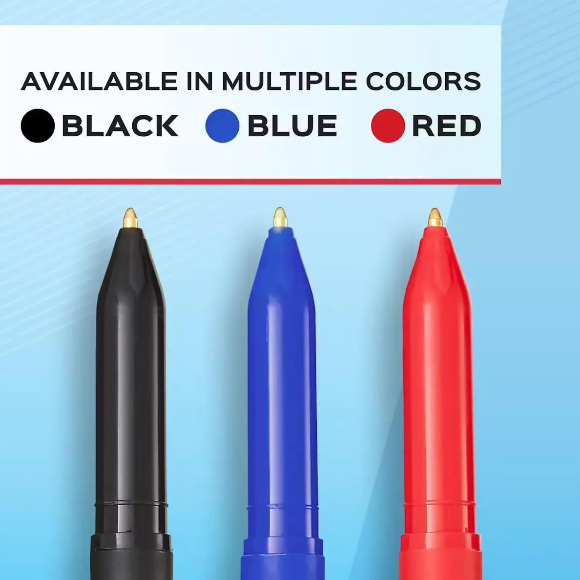 Paper Mate Write Bros Ballpoint Pens 10 Pack | Medium Point Black Ink Reliable Writing - view 3