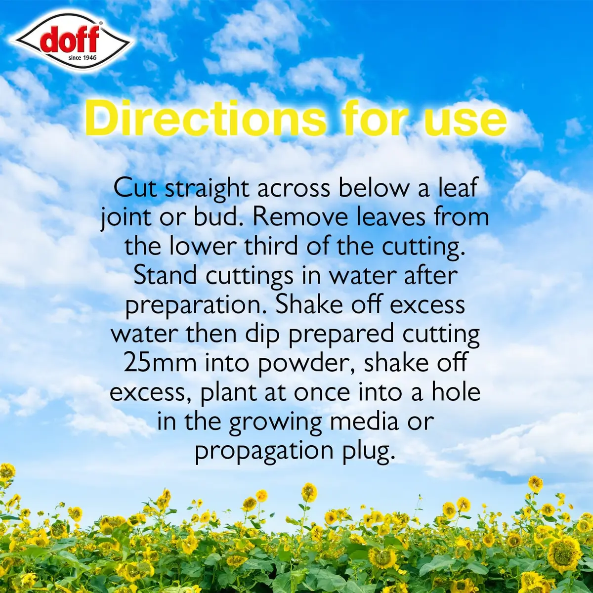 Doff Hormone Rooting Powder Plant & Cuttings 75g | Promotes Strong Roots All Year - view 6