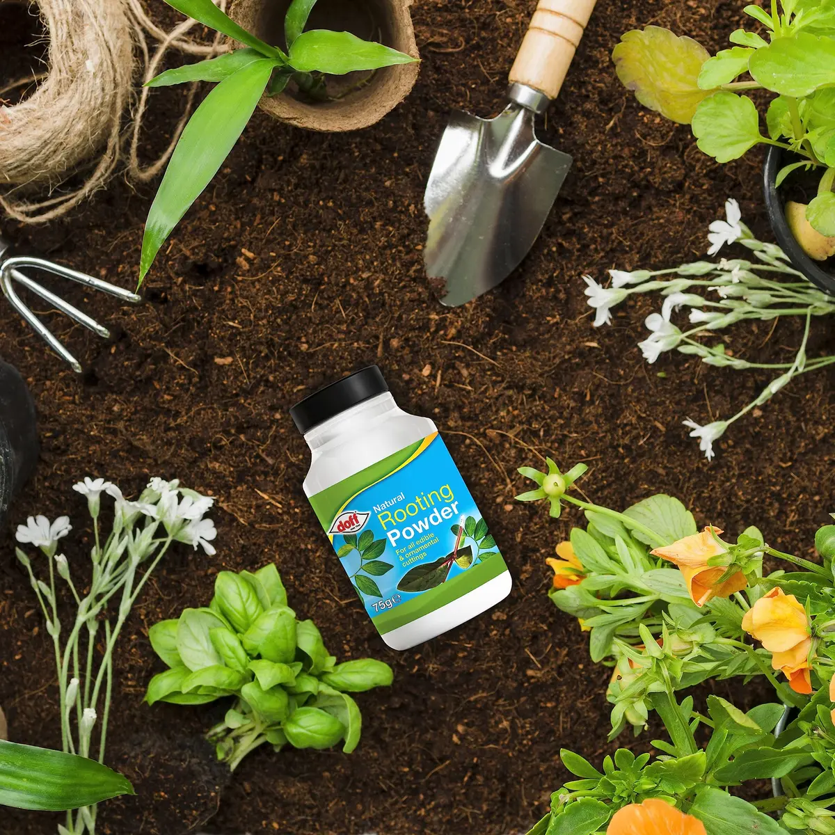 Doff Hormone Rooting Powder Plant & Cuttings 75g | Promotes Strong Roots All Year - view 7