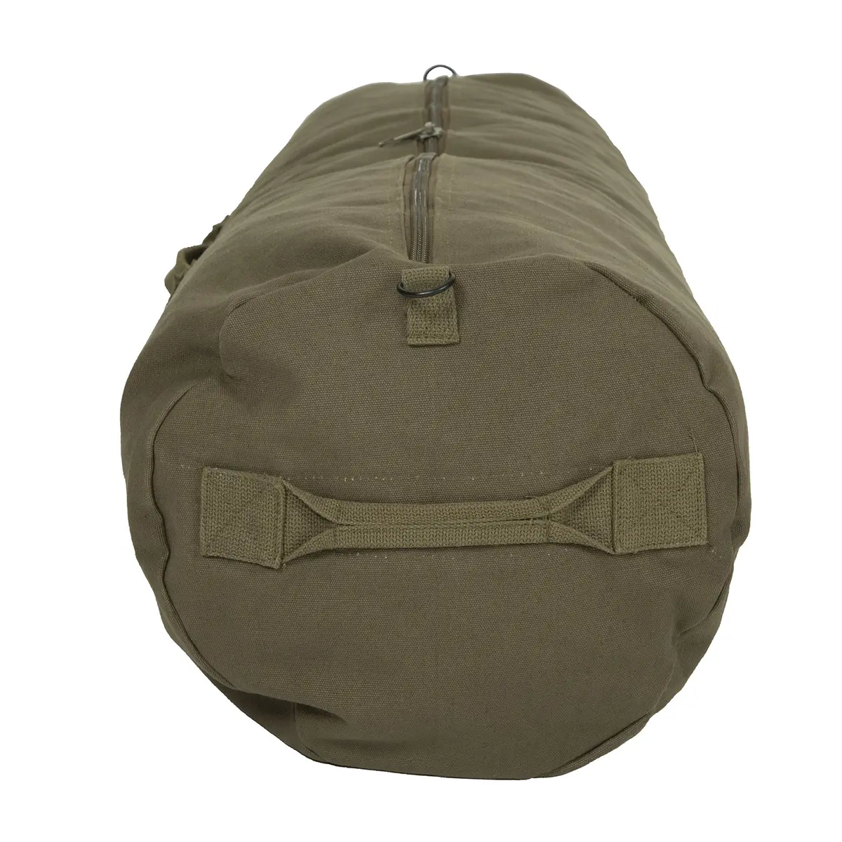 Stansport Zippered Canvas Deluxe Duffel Bag - O.D. Green 36" x 21" | Heavy-duty cotton canvas for active travel - view 3