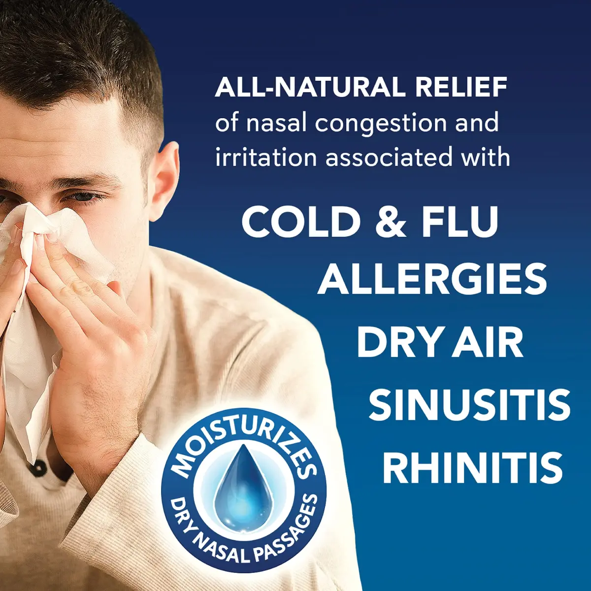 SinuCleanse Soft Tip Neti Pot Sinus Rinse System with 30 Saline Packets | All-Natural Nasal Wash for Cold, Flu, Allergy Relief - view 5
